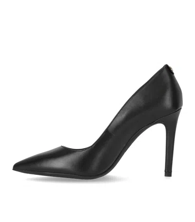 Michael Kors Alina Leather Pointy-toe Pumps In Black