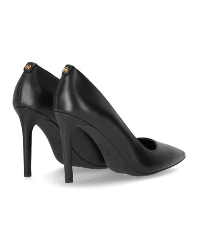 Michael Kors Alina Leather Pointy-toe Pumps In Black