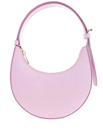 Furla Crescent Top-handle Bag In Purple