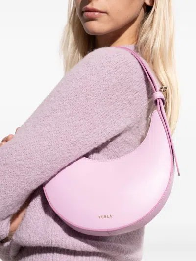 Furla Crescent Top-handle Bag In Purple