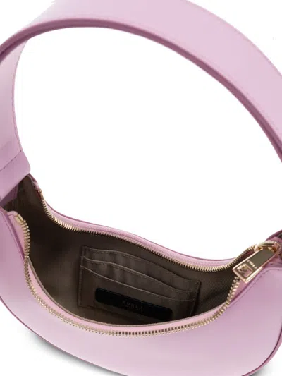 Furla Crescent Top-handle Bag In Purple