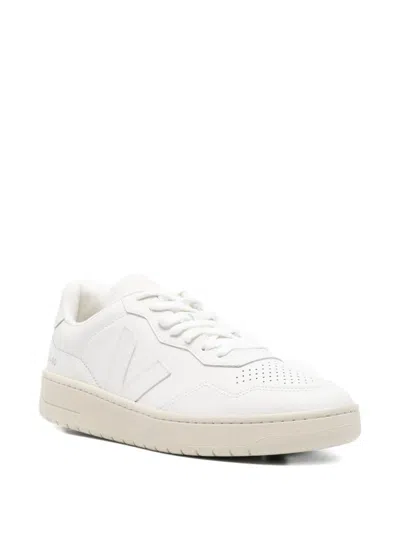 Veja V-90 Perforated Sneakers In White