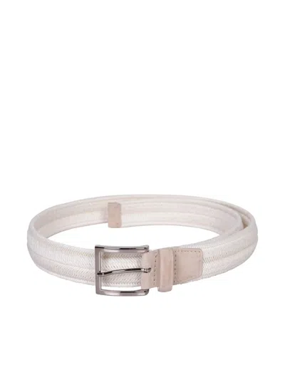 Orciani Rope Cream Belt In Pink
