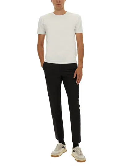 Hugo Boss Tailored Trousers With Side And Back Pockets In Black