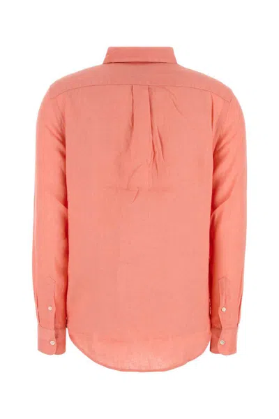 Polo Ralph Lauren Salmon Linen Shirt In Pink