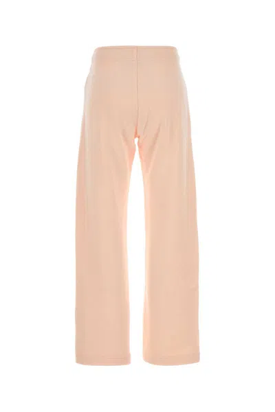Autry Cotton Joggers With Wide Leg Design In Neutral