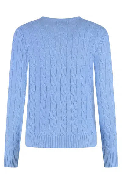 Polo Ralph Lauren Cable-knit Cotton Crewneck Sweater In Multi