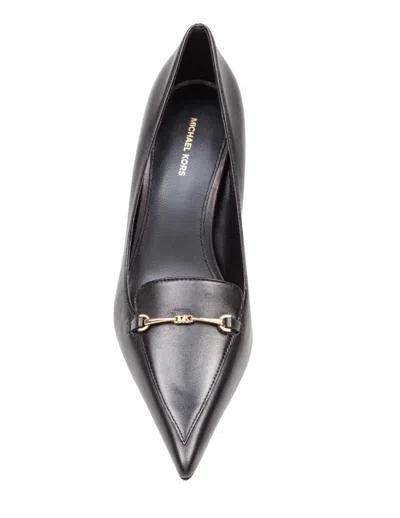 Michael Kors Lena Pump Pumps In Black Leather In Black