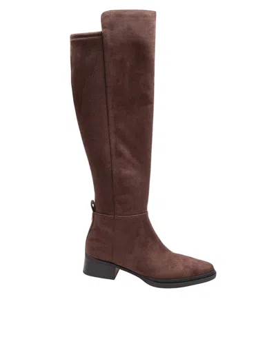 Michael Kors Suede Boot In Brown