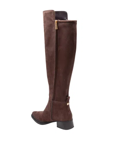 Michael Kors Suede Boot In Brown
