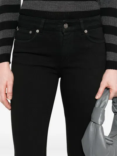 Dondup Button-fly Flared Jeans In Black
