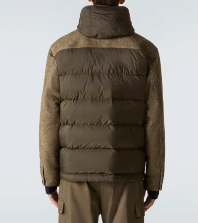 Moncler Daunenjacke Kalinzu Aus Baumwolle In Green