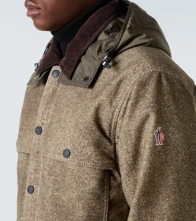 Moncler Daunenjacke Kalinzu Aus Baumwolle In Green