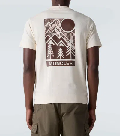 Moncler Grenoble Round Neck T-shirt In White