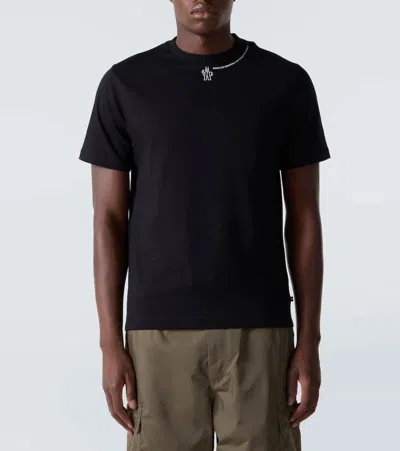 Moncler T-shirt Con Logo In Black