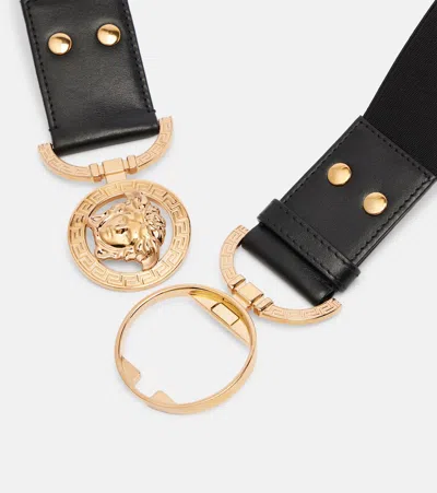Versace Gürtel Medusa '95 Mit Leder In Black