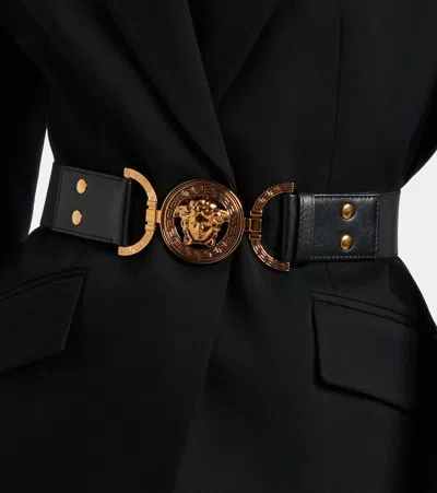 Versace Gürtel Medusa '95 Mit Leder In Black