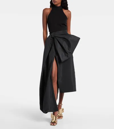 Givenchy Maxirock Aus Taft In Black