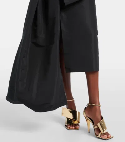 Givenchy Maxirock Aus Taft In Black
