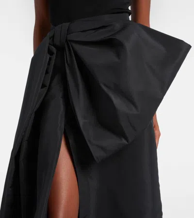 Givenchy Maxirock Aus Taft In Black