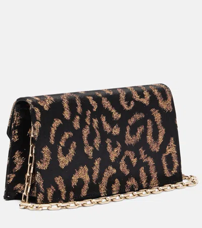 Christian Louboutin Clutch Aus Samt In Black