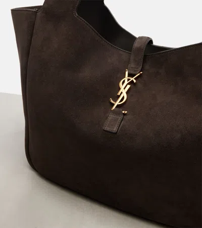 Saint Laurent Tote Bag Le 5 À 7 Bea Aus Veloursleder In Brown