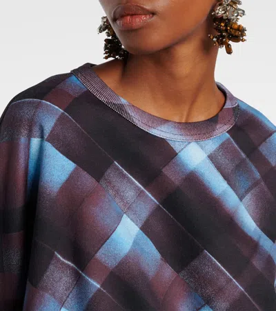 Dries Van Noten Geometric-pattern Long-sleeve Sweatshirt In Multi