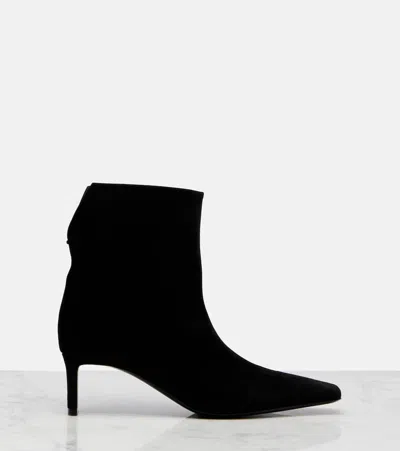 Khaite Refined Mini Ankle Boots With Sleek Blade Heel In Animal Print