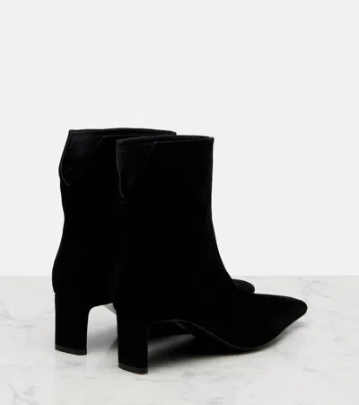 Khaite Refined Mini Ankle Boots With Sleek Blade Heel In Animal Print