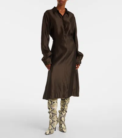 Khaite Colt Snake-effect Leather Over-the-knee Boots In Animal Print