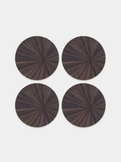 Hestialiving Soleil Wood Coasters (set Of 4)