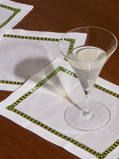 Los Encajeros Tokyo Linen Cocktail Napkins (set Of 6)