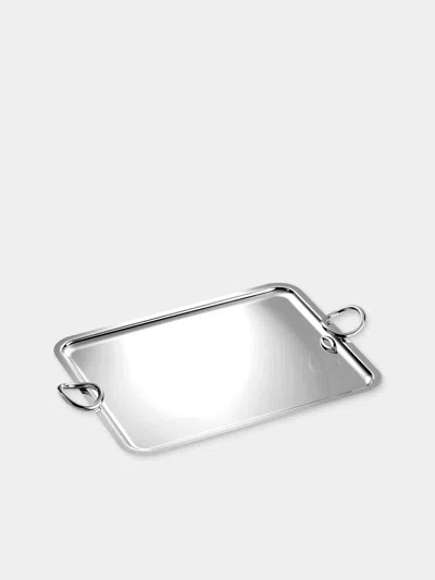 Christofle Vertigo Tray In Silver