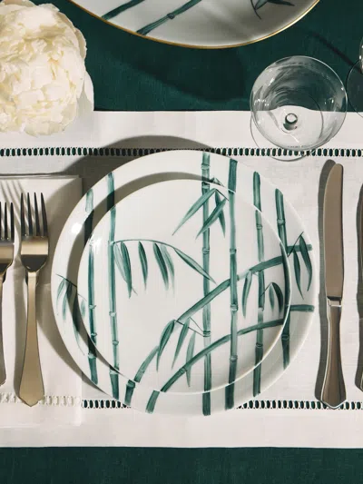 Marie Daage Jardin D'arashiyama Hand-painted Porcelain Dinner Plate (10.5in/26.5cm)