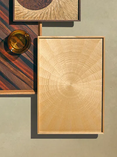 Mori Kougei Rays Ash Wood Tray (14.5in/36.5cm)