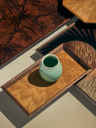 Mori Kougei Poke Oak Cutlery Tray (10.5in/26.5cm)