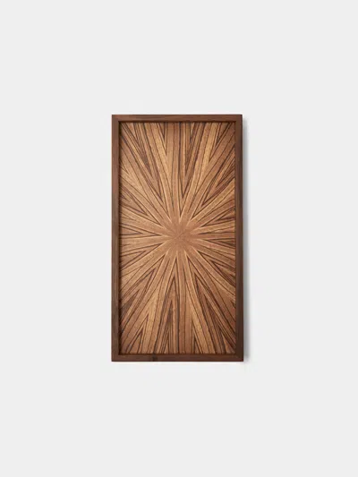 Mori Kougei Poke Zebra Wood Tray (8in/21cm)