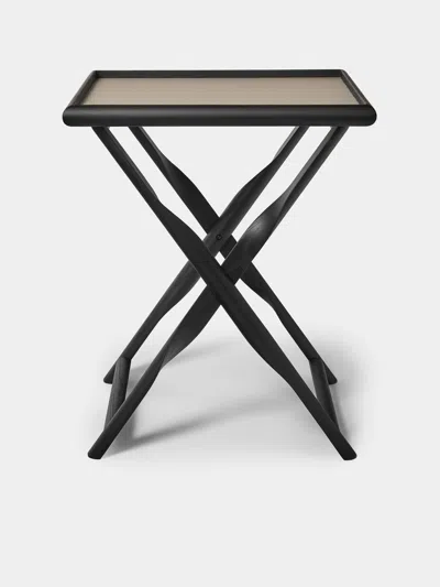 Giobagnara Elica Leather And Wood Serving Table