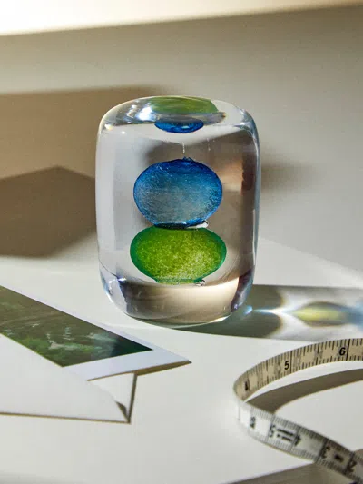 Gather Hand-blown Glass Paperweight
