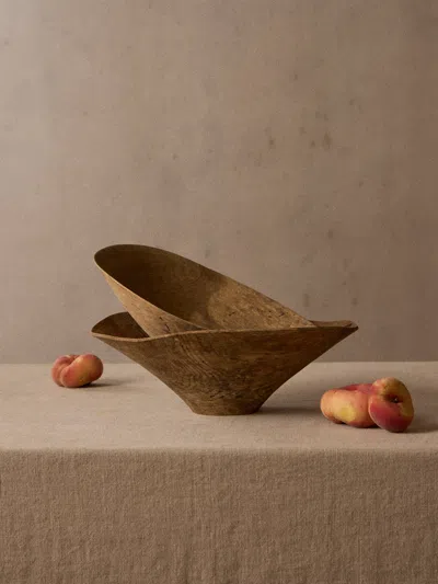 Iida Woodturning Hand-turned Oak Earth-finish Bowl