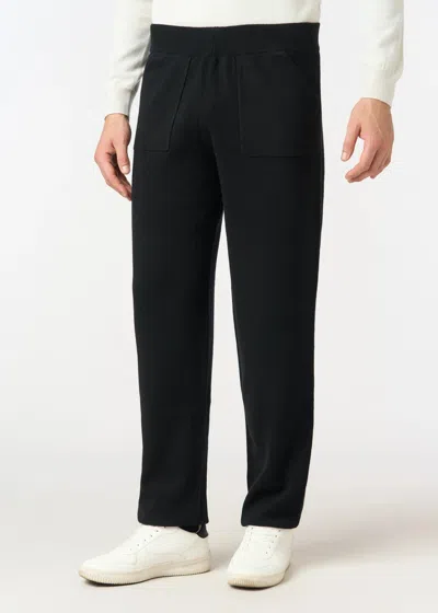 Malo Pantalone In Cashmere In Black