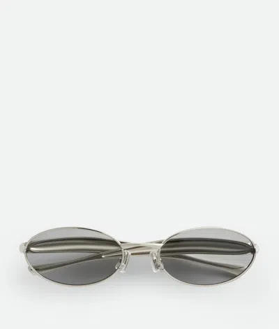 Bottega Veneta Bv1386s007-silver-silver-grey In Gray