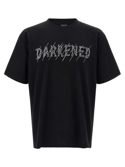44 Label Darkened Type T-shirt Black In Black