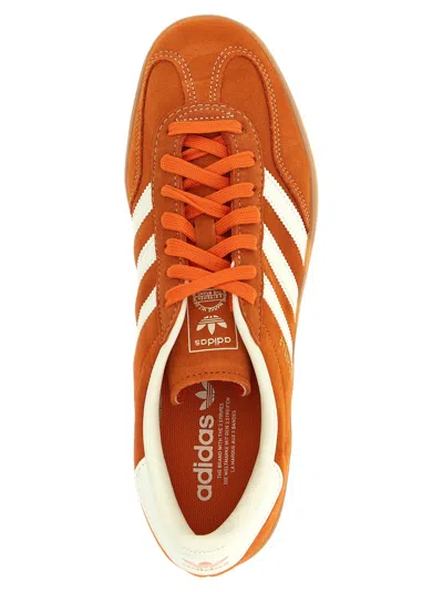 Adidas Originals Gazelle Indoor Leather Sneakers In Orange