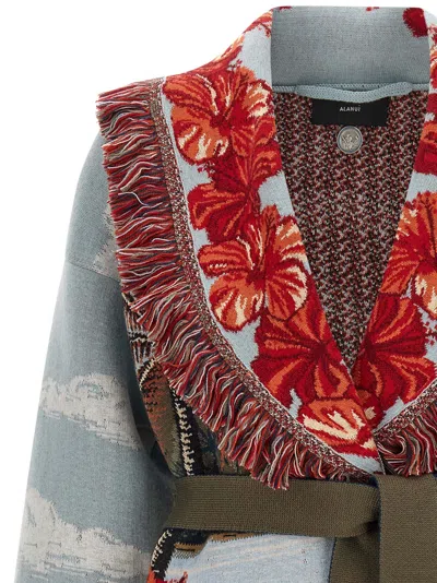 Alanui Multicolor Hidden Bay Cardigan In Multi