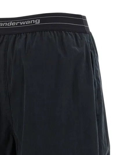 Alexander Wang Comfortable Pants With Logo And Pockets In Blue