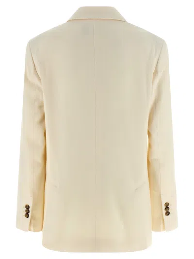 Ami Alexandre Mattiussi Ami Paris Wool Blazer In Neutral