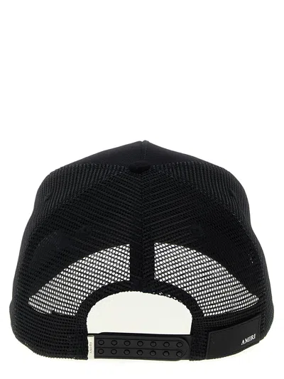 Amiri Black Baseball Cap With Maxi Logo On The Front In Cotton Man In Black