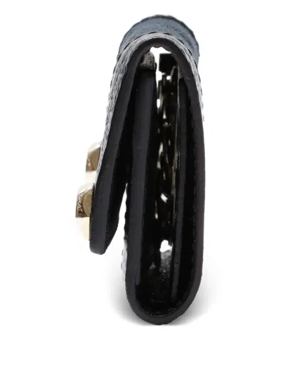 Pre-owned Gucci 2000s Gg Canvas Keycase In Black