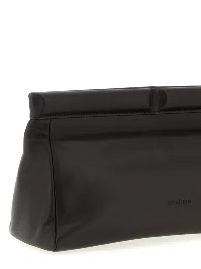 Armarium Fold-over Top Eloisa Clutch Bag In Black